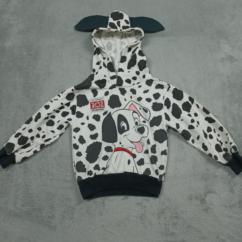Vintage 101 Dalmatians Sweater Kids 3T Toddler Cartoon‎ Hoodie Disney Y2K